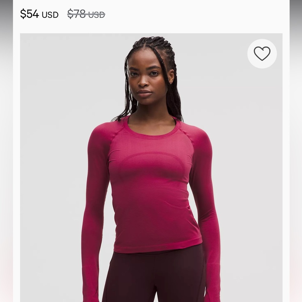 Lululemon Swiftly Tech Long Sleeve